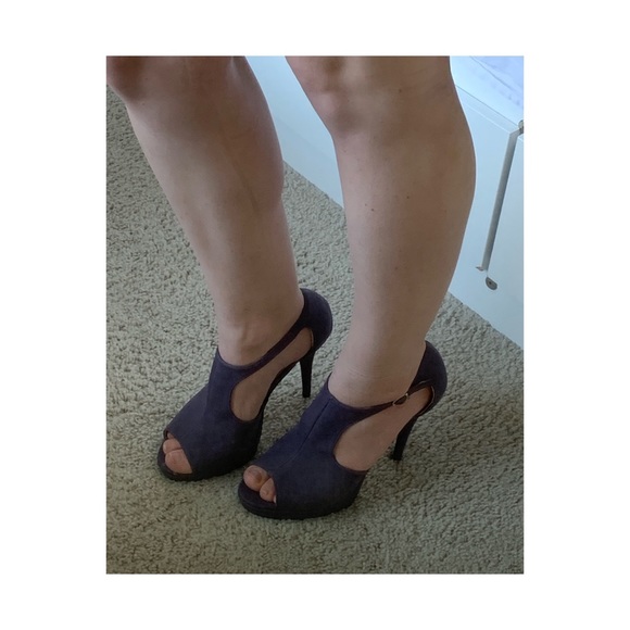 Purple Ankle Strap Heels - Picture 6 of 8
